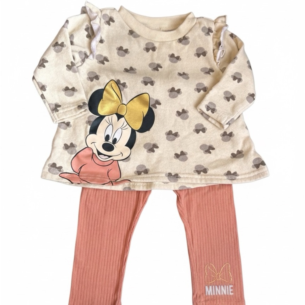 Disney Cream and Pink Minnie Mouse Kids Matching Set